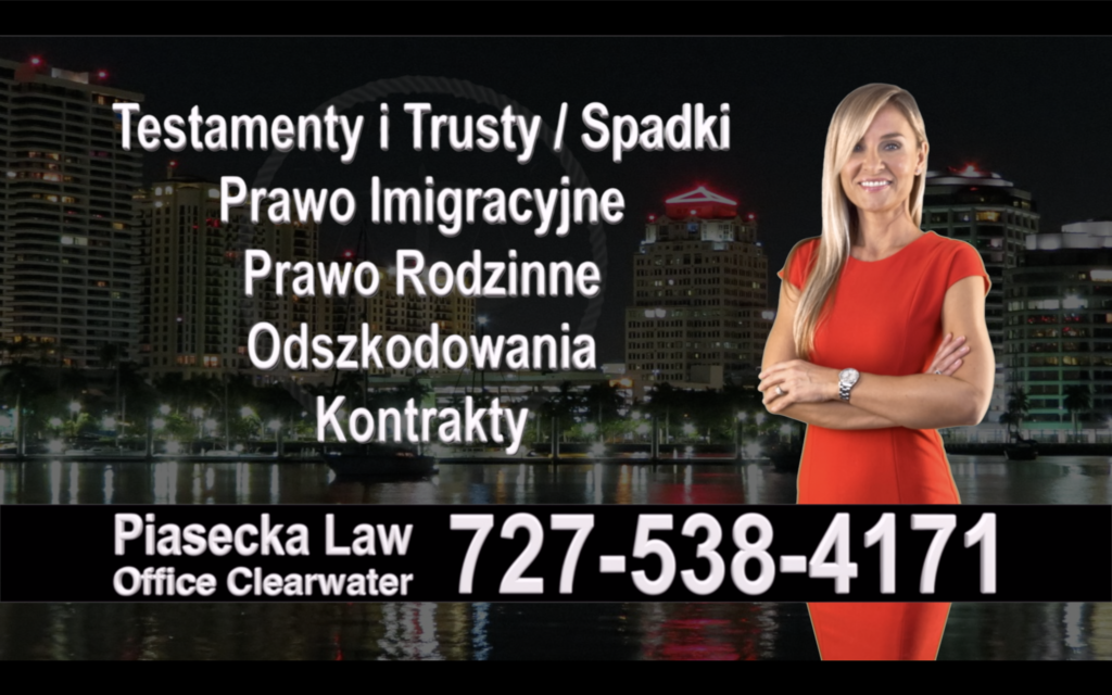 Crystal River Polish Attorney, Polski prawnik, Polscy, Prawnicy, Adwokaci, Floryda, Florida, Immigration, Wills, Trusts, Personal Injury, Agnieszka Piasecka, Aga Piasecka, Divorce